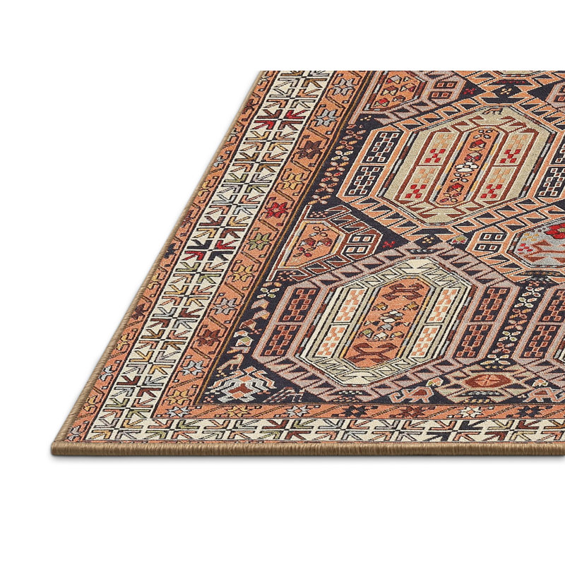 Tapis brun clair / beige Southwestern, Rectangle 4 pi x 6 pi