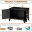 Enceinte en métal pour chat 28 po x l 18 po x H 21 po