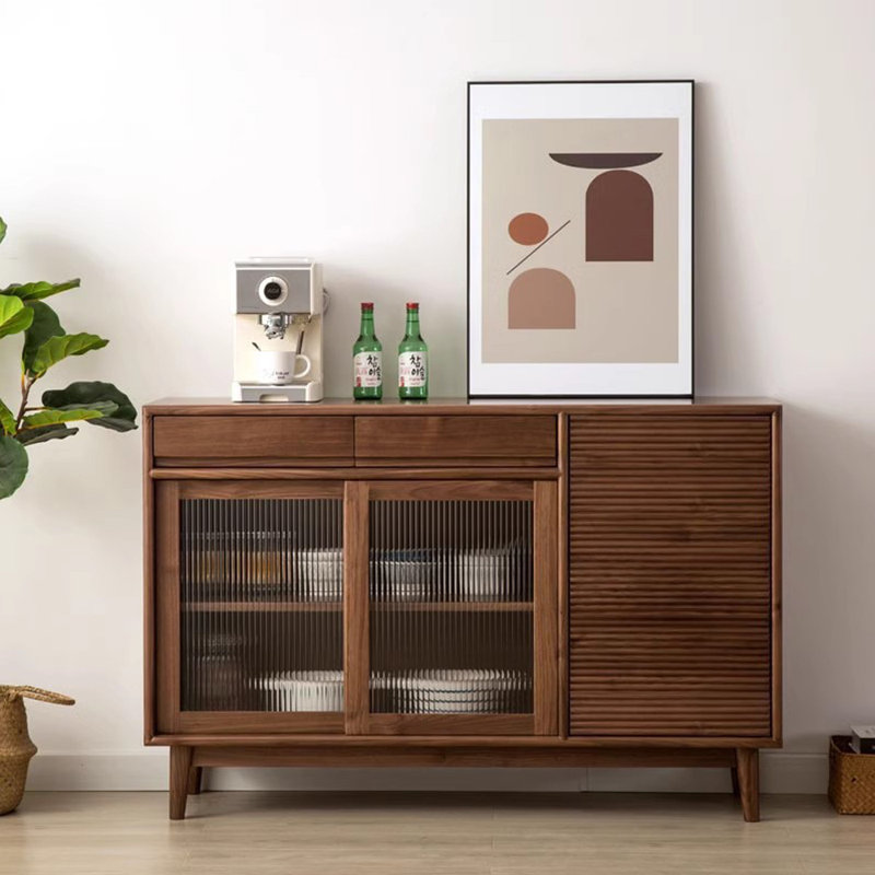 Armoire de rangement et buffet en bois de style moderne, H 35,04 po x l 51,18 po x P 17,72 po