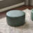 24" Wide Faux Leather Round Upholstered Ottoman-435419740