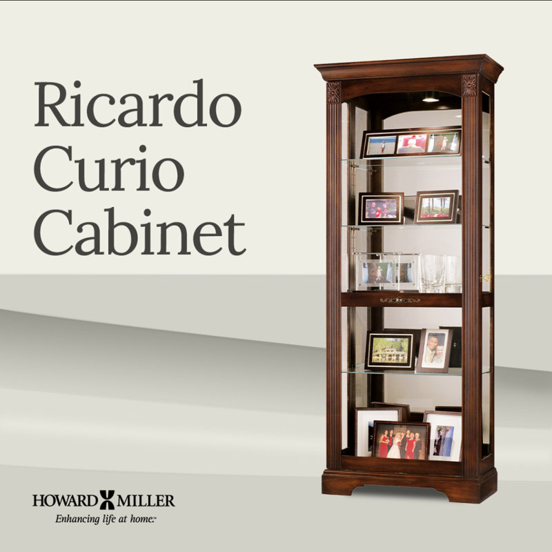 Brigham Lighted Curio Cabinet