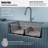 Karran Quartz 32'' X 19-1/2'' Double Bowl 50/50 Undermount Kitchen Sink Kit-54821673