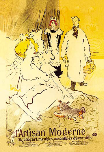 « l’artisan moderne » par toulouse-lautrec rétro