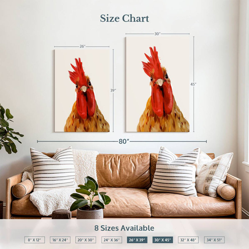 Brampt Chicken Or The Egg, 39" H x 26" W