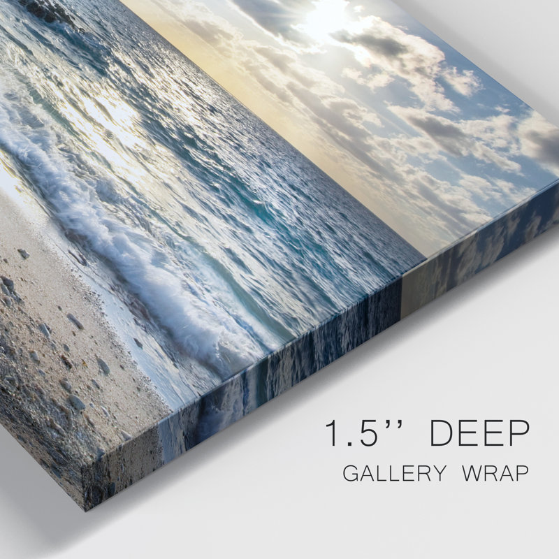 Caribbean Sundown - reproduction d'art sur toile tendue, H 18 po x l 12 po x P 1 po