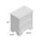 Lacroix Forge Nightstand with 2 Drawers, Brushed Steel