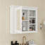 Armoire à pharmacie à miroir murale l 30 po H 28 po-1825603383