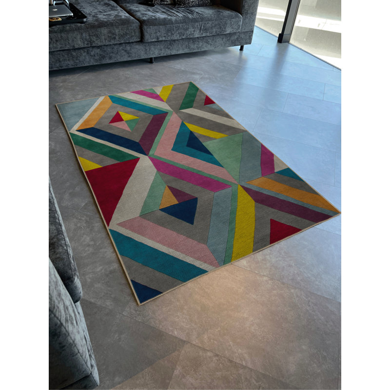 Xaven Geometric Indoor / Outdoor Rug, Runner 2'8" x 9'11"