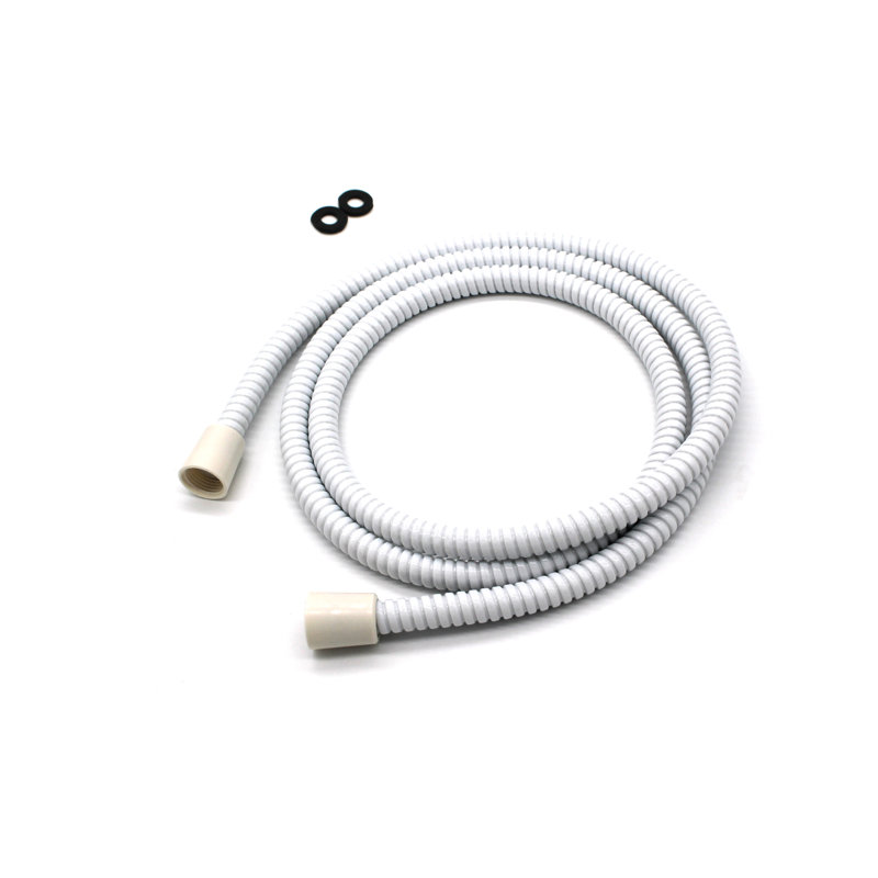 72" Extra Long Plastic Super-Flex Handheld Shower Hose, White