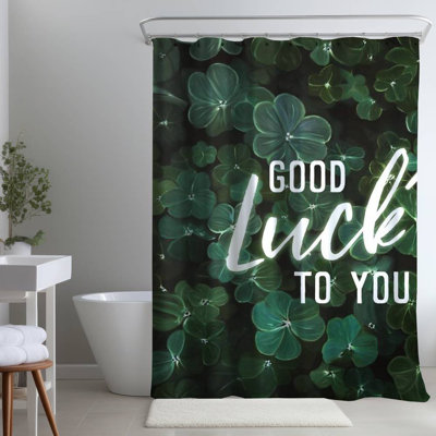 Shower Curtain FL363 – Polyester Shower Curtain, Dye Sublimation Print, 71" W × 74" L