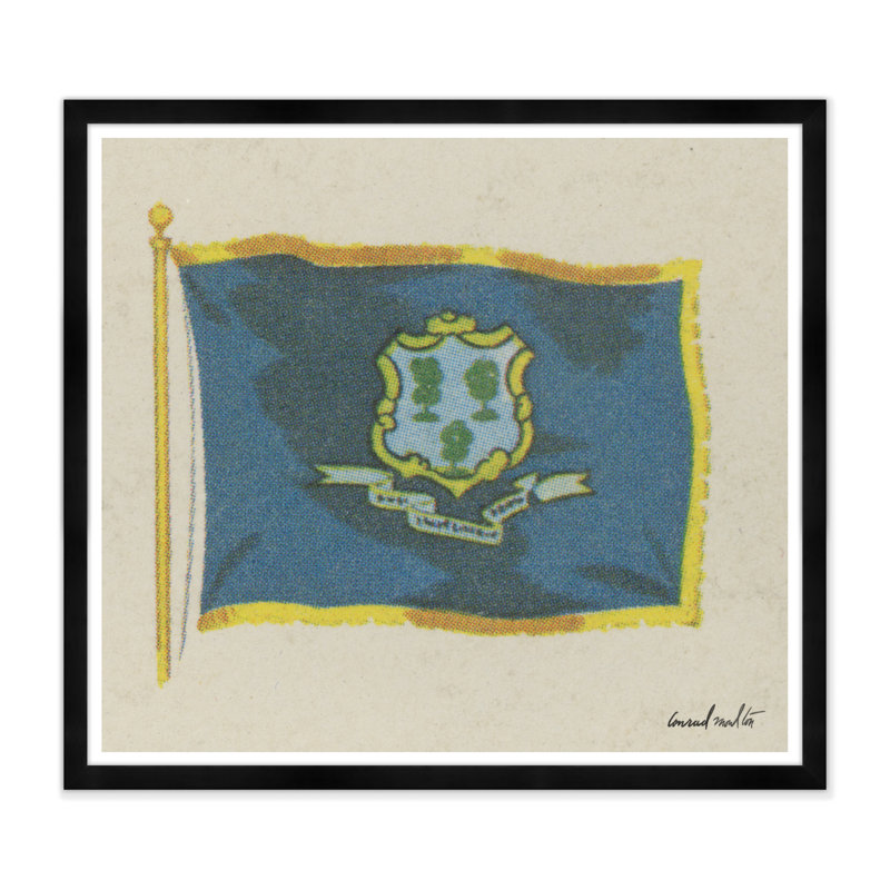 Connecticut Print, Black