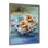 «Playful Paddler Ducklings» - Art mural animal canard