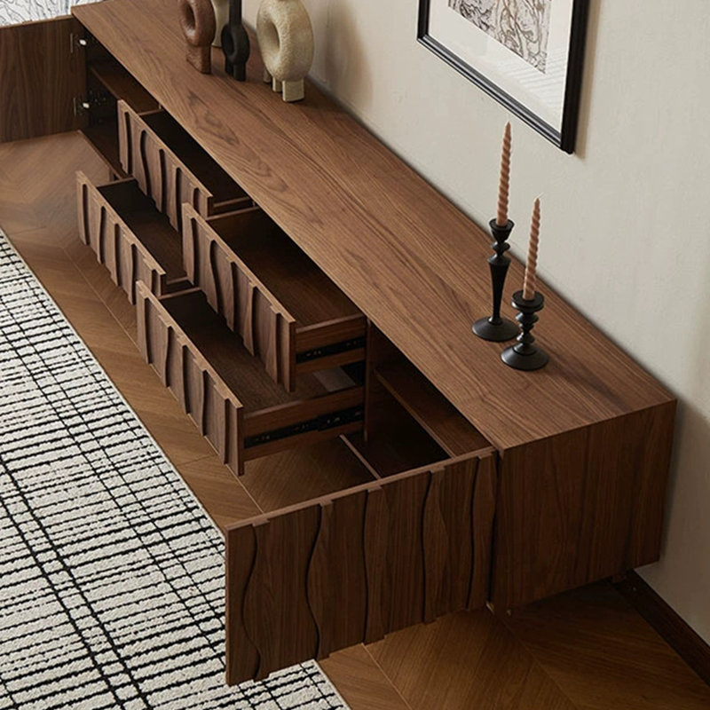 Meuble télé en bois de style rétro