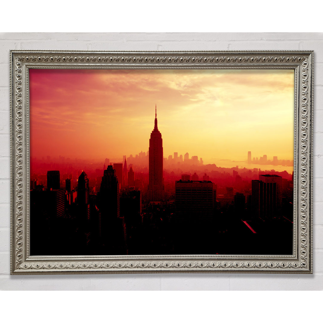 Nyc Empire State Building bei Sonnenuntergang - Druck