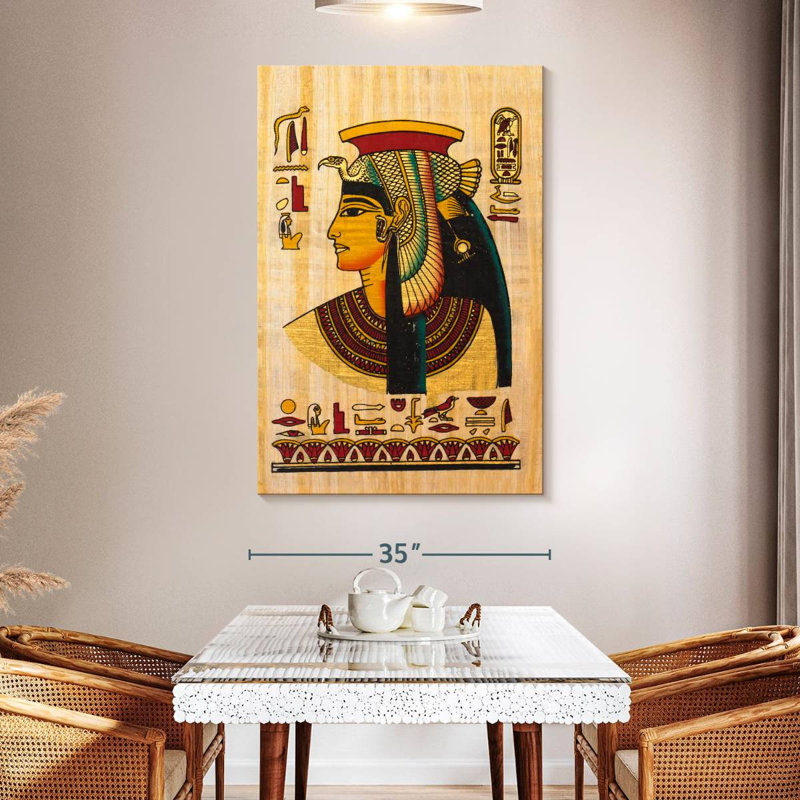 Papyrus égyptien Leisha Nefertiti, H 51 po x l 34 po