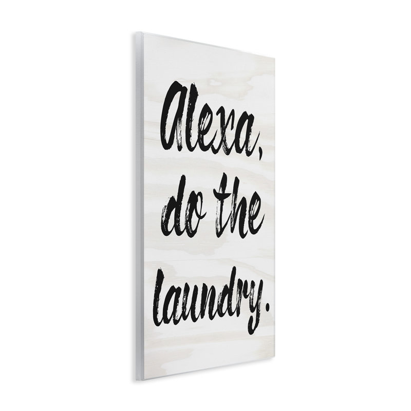 Art mural surdimensionné Alexa Do The Laundry, H 19 po x l 13 po