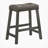 Rustic Backless Counter Stool Set of 2 – 25 Inch Wooden Farmhouse Barstool with Leather Seat, Distressed Finish & Sturdy Frame – Space-Saving Counter-Height Seating for Kitchen & Bar-20150301-20150752