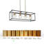 Luminaire suspendu linéaire à 4 lumières pour îlot de cuisine noir mat Mariello-1890394880