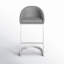 Tabouret de bar 26 po en acier inoxydable à hauteur de comptoir Otus-1083266919
