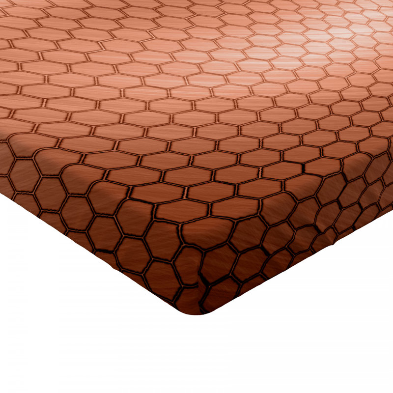 Microfiber Geometric Fitted Sheet, Full Fitted Sheet