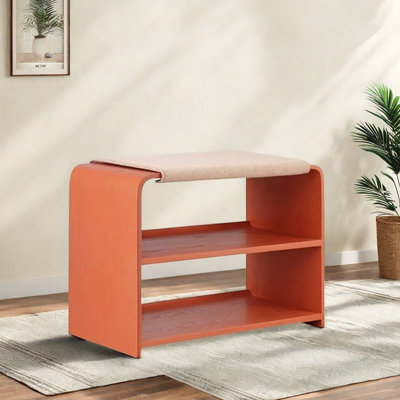 Tabouret avec rangement à chaussures 23,6 po