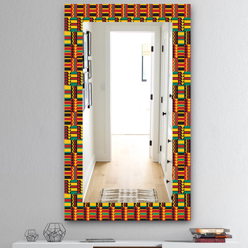 Miroir de salle de bain africain/meuble-lavabo, H 39,4 po x l 29,5 po