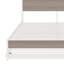 Base de lit plateforme en métal avec couchette, ports USB et support à lattes-1004644158