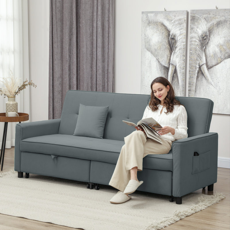Sioban 3 Seater Reclining Sofa & Chaise, Grey