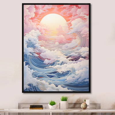 Paysage de tempête Kawaii Ocean I