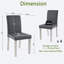 Ensemble de chaises de salle à manger pour 4 personnes, chaise de cuisine avec siège rembourré, chaise d'appoint pour salle à manger