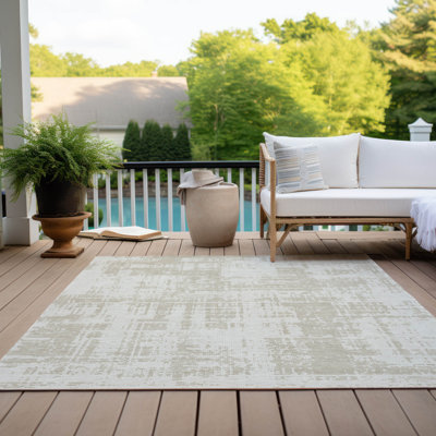 Malek Indoor/Outdoor Area Rug with Non-Slip Backing