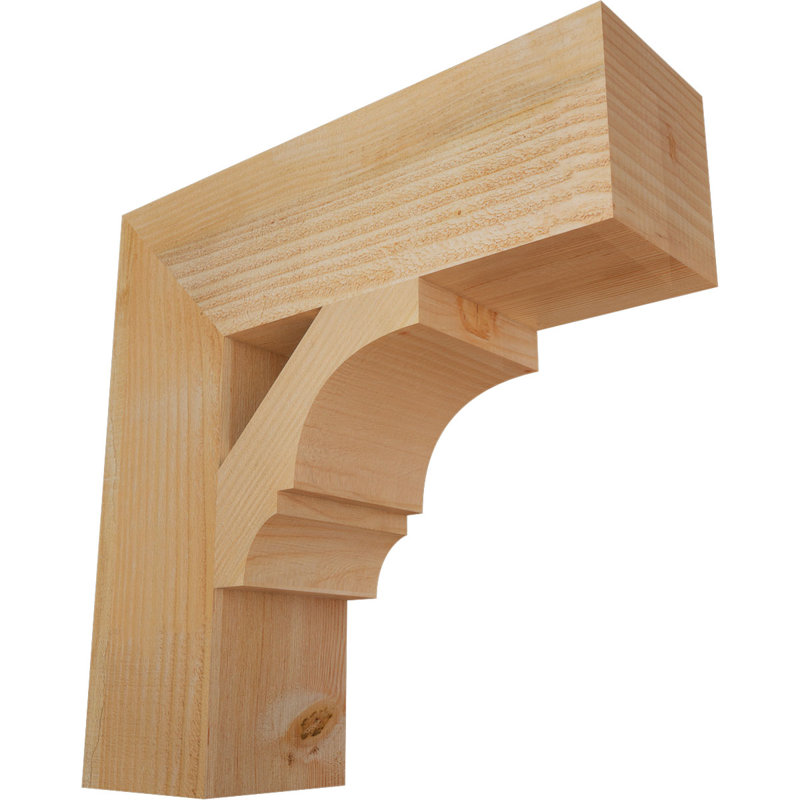 Support de bloc Balboa, L 6 po x P 20 po x H 20 po, Sapin Douglas scié brut