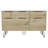47" Natural Four Drawer Double Dresser