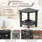 Hdpe Shower Bench For Inside Shower, Poly Corner Shower Stool For Shaving Legs, Heavy Duty 350lbs Shower Seat With Storage Shelf, Waterproof Shower Foot Rest Shower Chair For Bathroom Indoor Outdoor Use-1207379069
