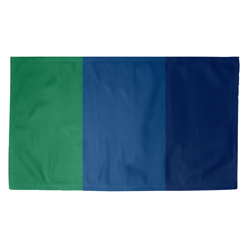 Tapis bleu à rayures de hockey national, Rectangle 3 pi x 5 pi, Non