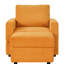 Chaise de salon confortable en velours côtelé jaune avec accents classiques, chaise de style américain amovible et lavable, chaise réglable-1713557203