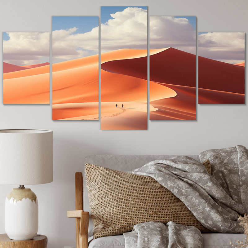 Sossusvlei «A Desert II», impression sur toile - 5 panneaux