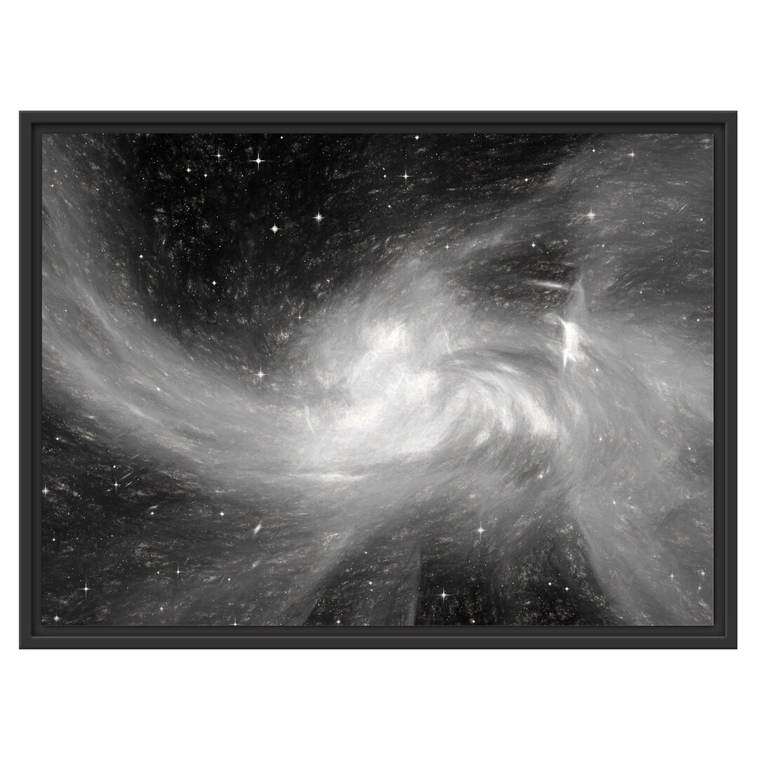 Gerahmtes Wandbild Sterne Galaxie