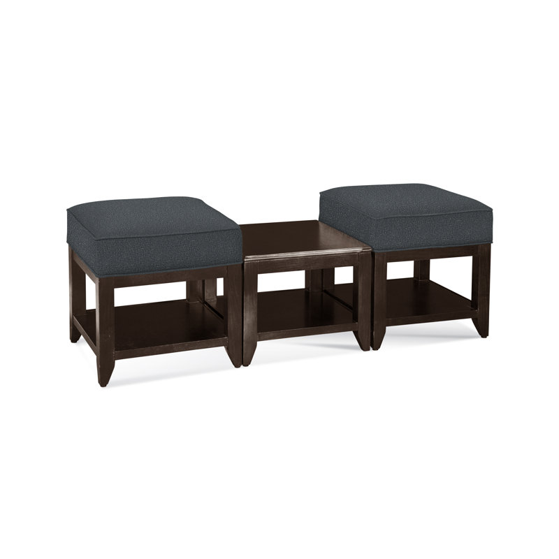 Elements Upholstered Cube Ottoman, Beige Sugar Performance; 0863-93, Java