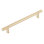 Emtek Select Cabinet Pull 6" C-C,  Rectangular Bar Stem, Knurled Bar