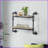 Wall Shelf, Industrial 2-Tier Oak &amp; Sandy Black | Wood+Metal | Open Back
