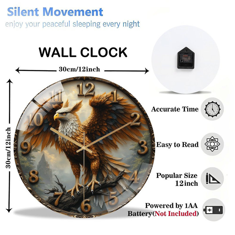 Horloge murale 12 po
