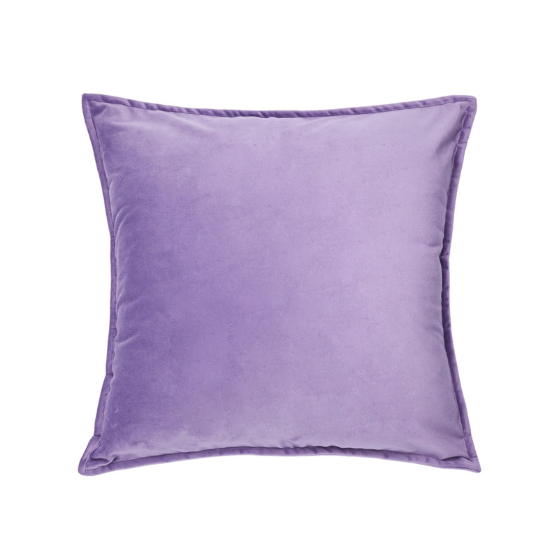 Velvet Pillow Cover, Square 16", Lavender Purple