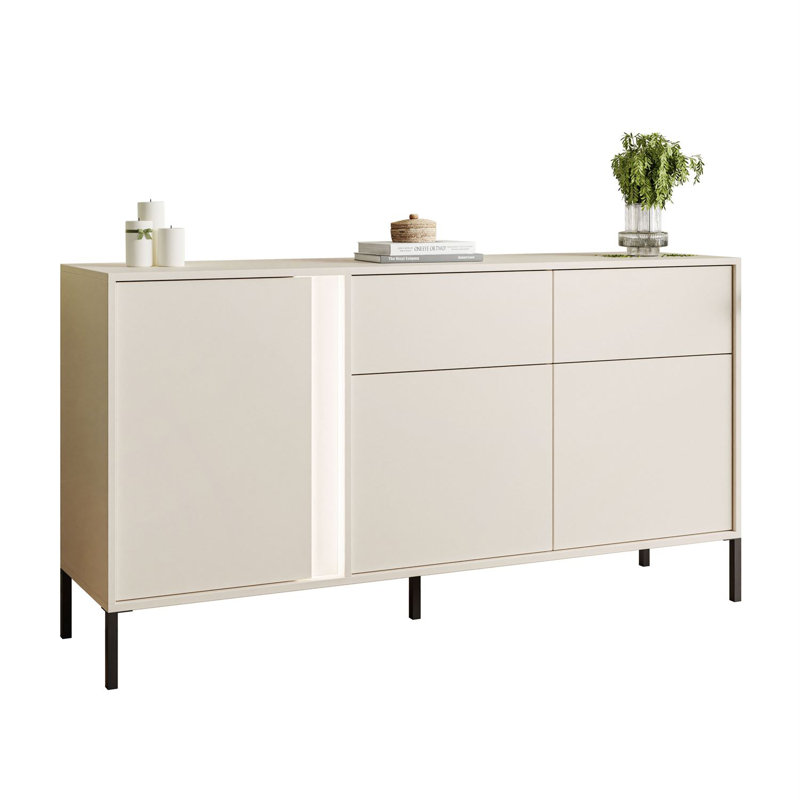 Guylan 153.1cm W 2 - Drawer Chest of Drawers
