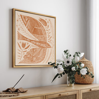 "It is Well With My Soul", impression sur toile de style Folk inspiré pour un décor de salon ou de vestibule