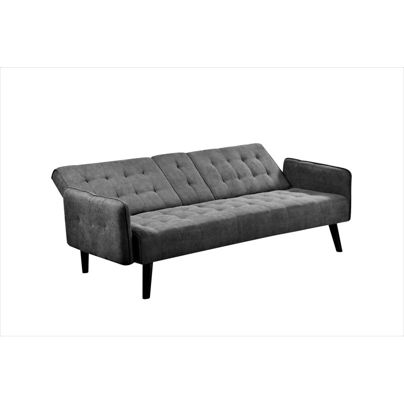 Canapé-lit avec porte-gobelet pour petits espaces, Dark Grey