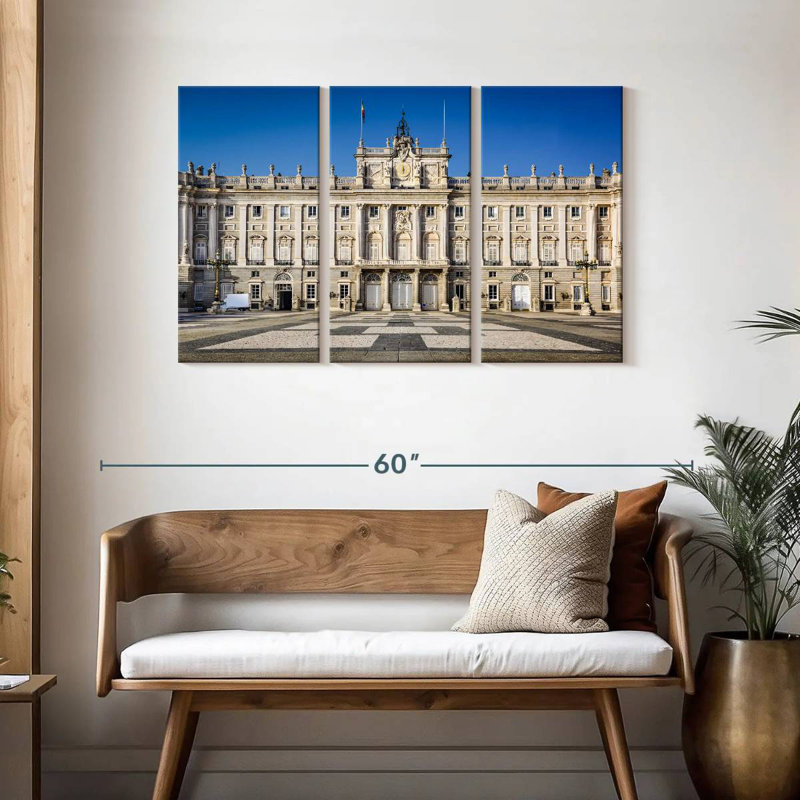 Palais royal de Madrid, H 28 po x l 45 po