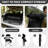 Outdoor Folding Camping Chair with Insulated Cooler, Padded Seat & Back, Cup Holder, Storage Pockets, Lightweight Portable Chair with Carry Bag for Camping, Beach, Lawn, Backyard (Black)-1269238303
