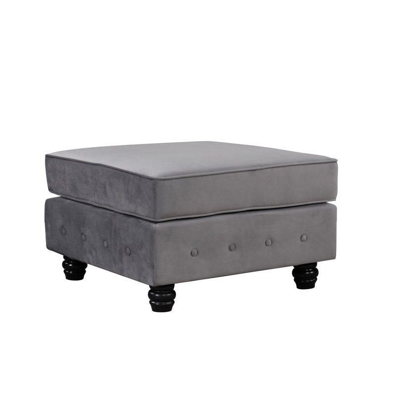 Wespi Upholstered Sectional, Gray Velvet