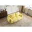 Fauteuil à billes jaune géant, salon moelleux ultra doux pour la chambre à coucher et le coin lecture, sans mousse à mémoire de forme haute densité, jaune, moelleux, salon, espaces intérieurs, chambre, assemblage,
